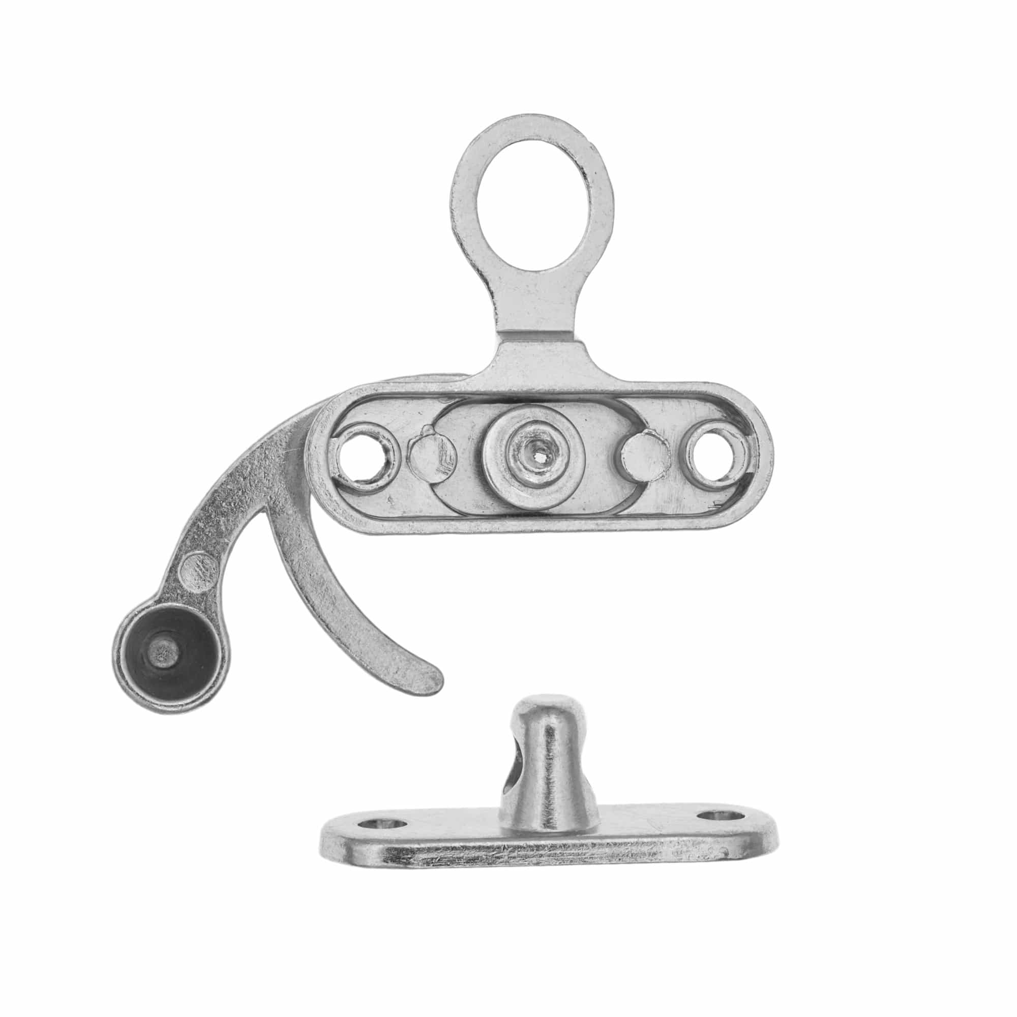 1 3/4" Nickel, Swing Lock Clasp, Zinc Alloy - Image 2