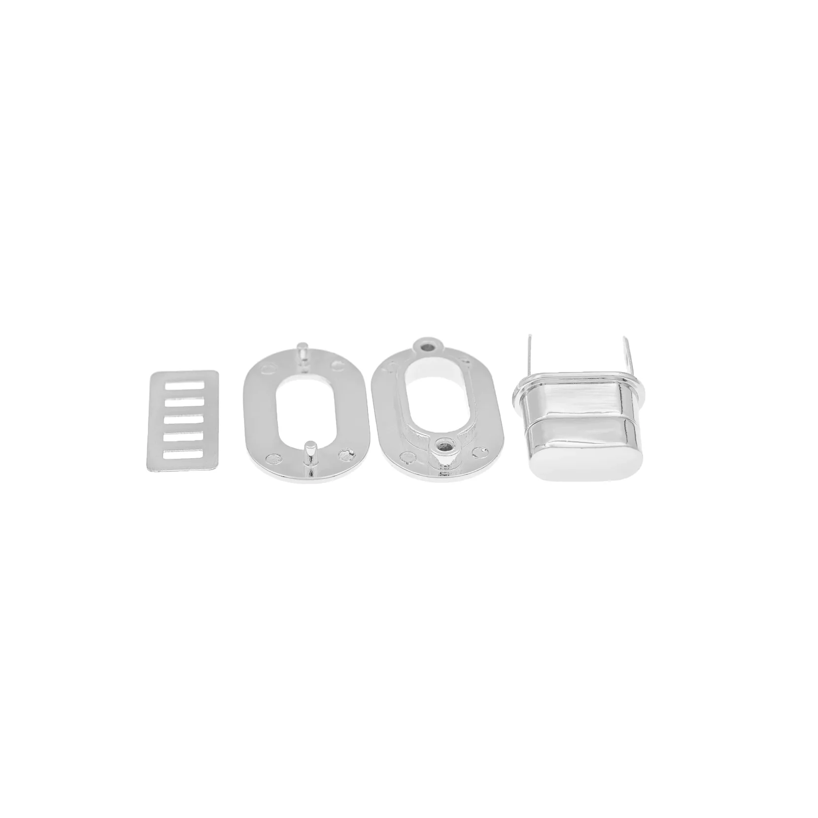 1 1/2" Nickel, Oval Turn Lock, Zinc Alloy - Image 3