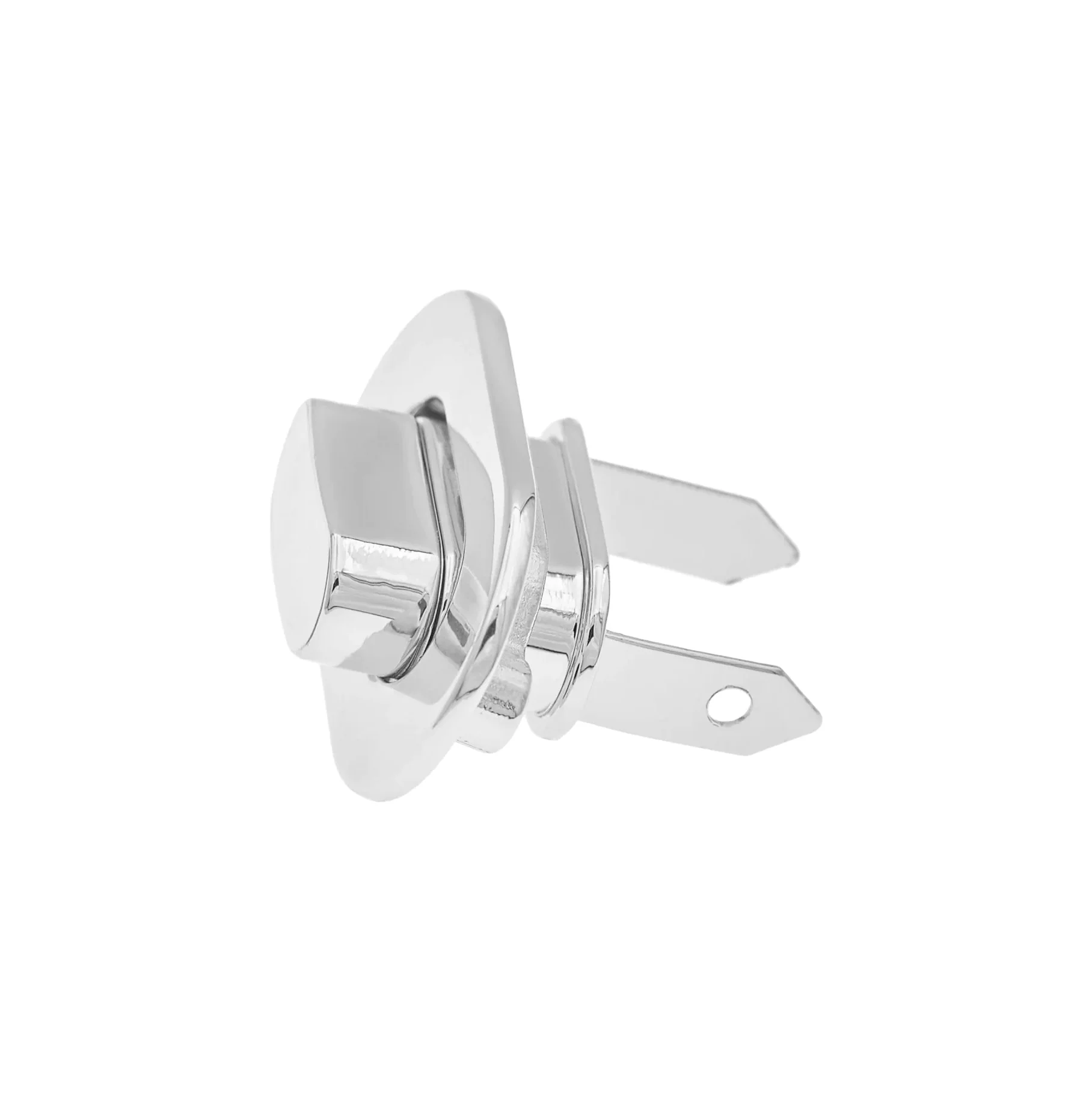 1 1/2" Nickel, Oval Turn Lock, Zinc Alloy - Image 4