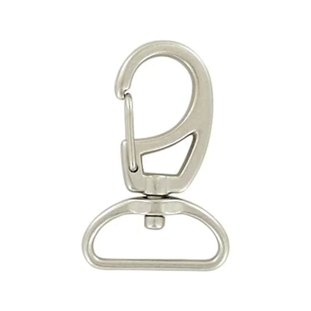 1" Satin Nickel, Lever Swivel Snap Hook, Zinc Alloy - Image 3