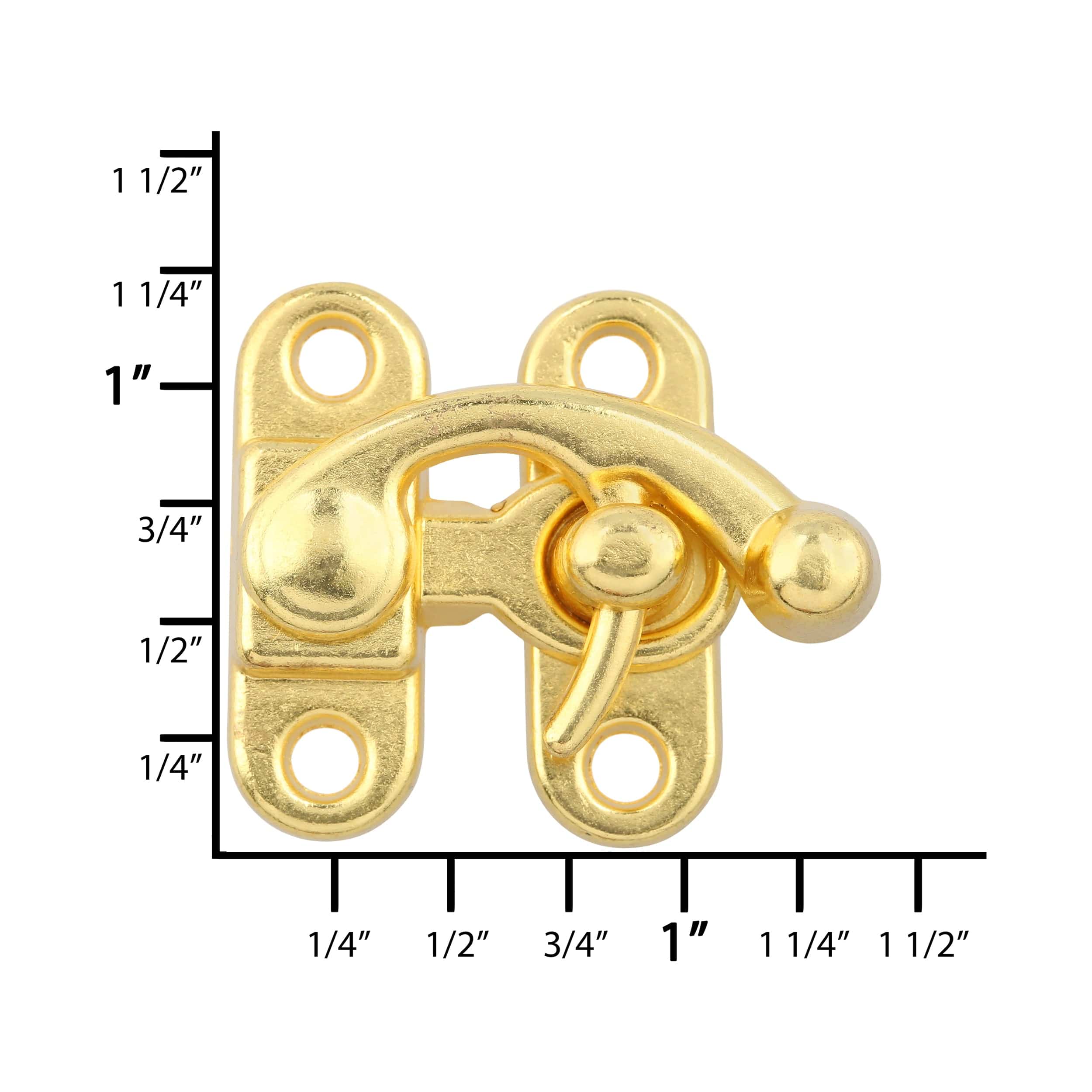 1 5/16" Gold, Swing Lock Clasp, Zinc Alloy - Image 5