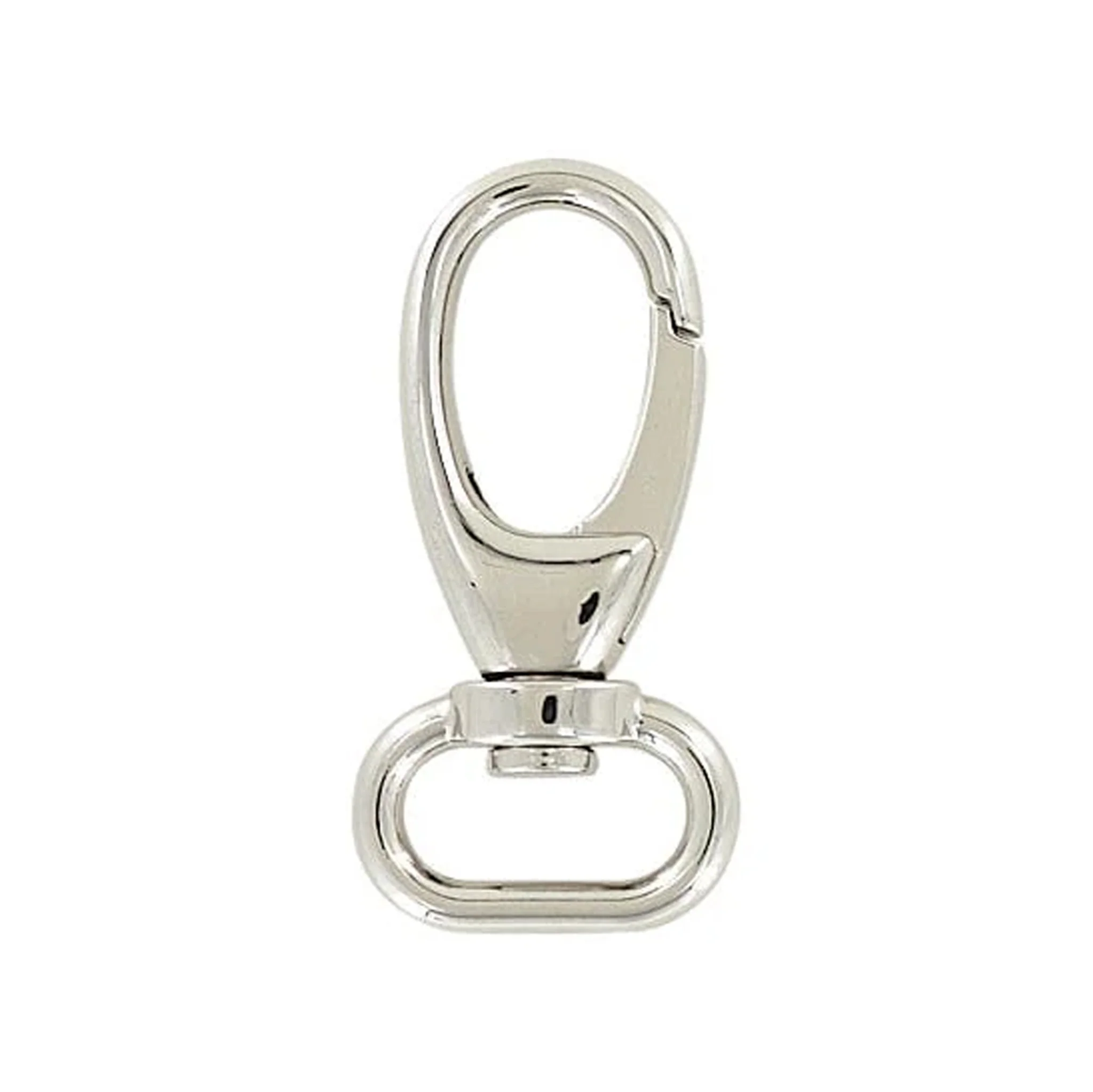 3/4" Shiny Nickel, 2 3/16" Lever Swivel Snap Hook, Zinc Alloy - Image 4