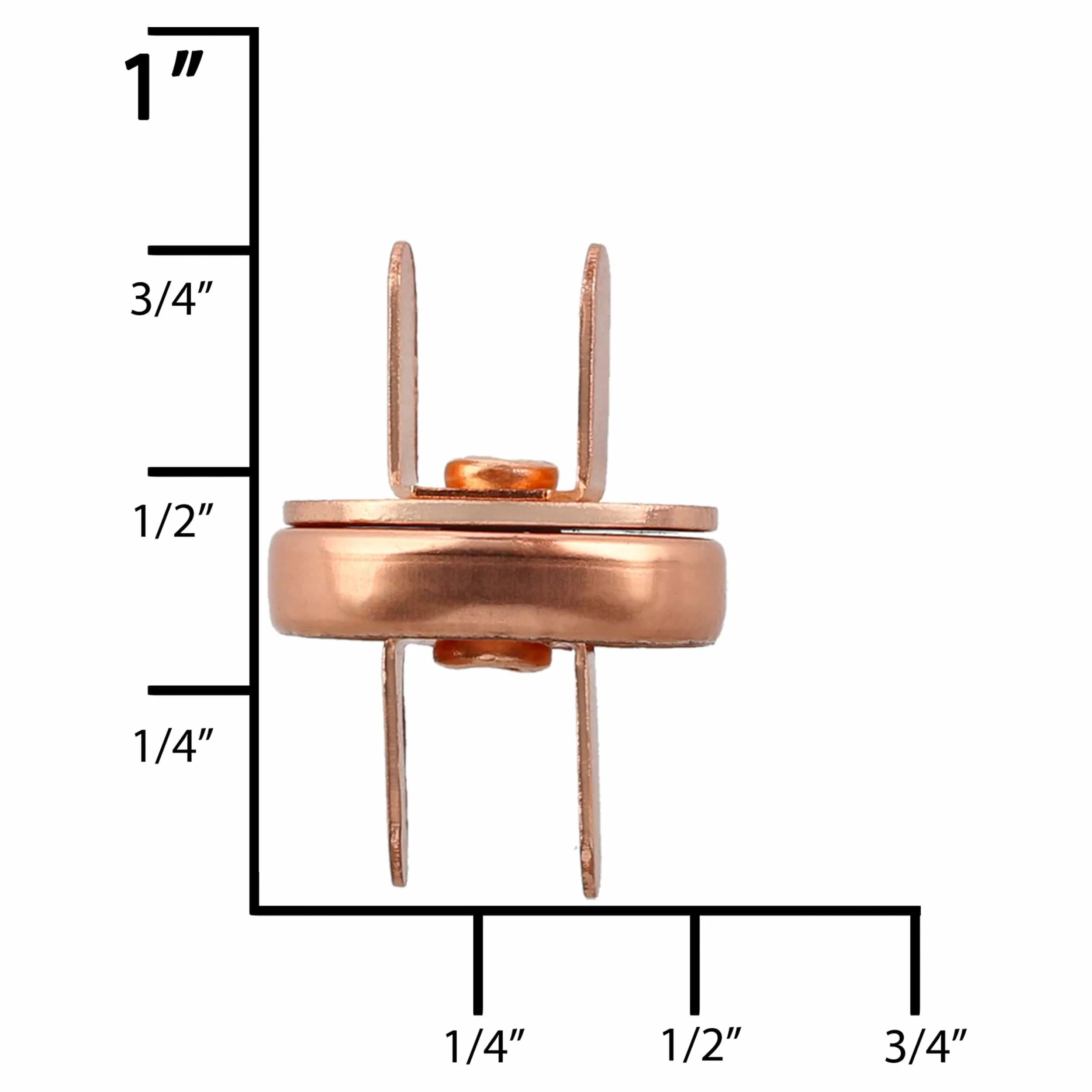 14mm Shiny Copper, Magnetic Snap, Steel - Image 5