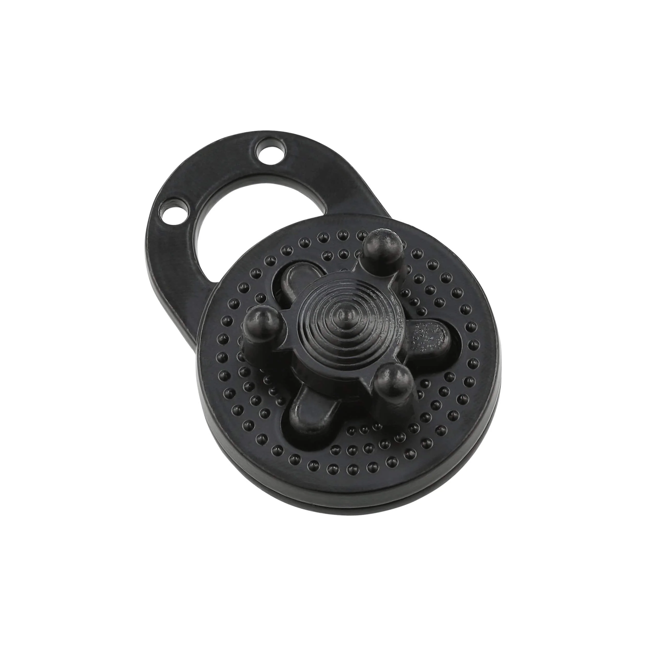1 3/8" Black, Turn Lock , Zinc Alloy - Image 2