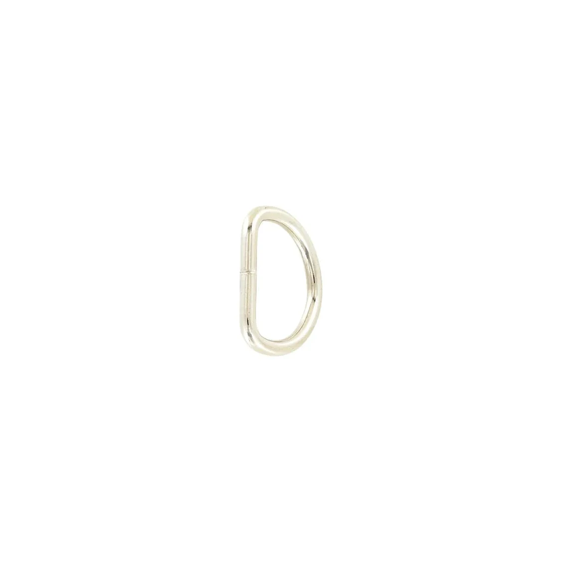 1 1/4" Nickel, Welded D Ring, Steel - Image 3