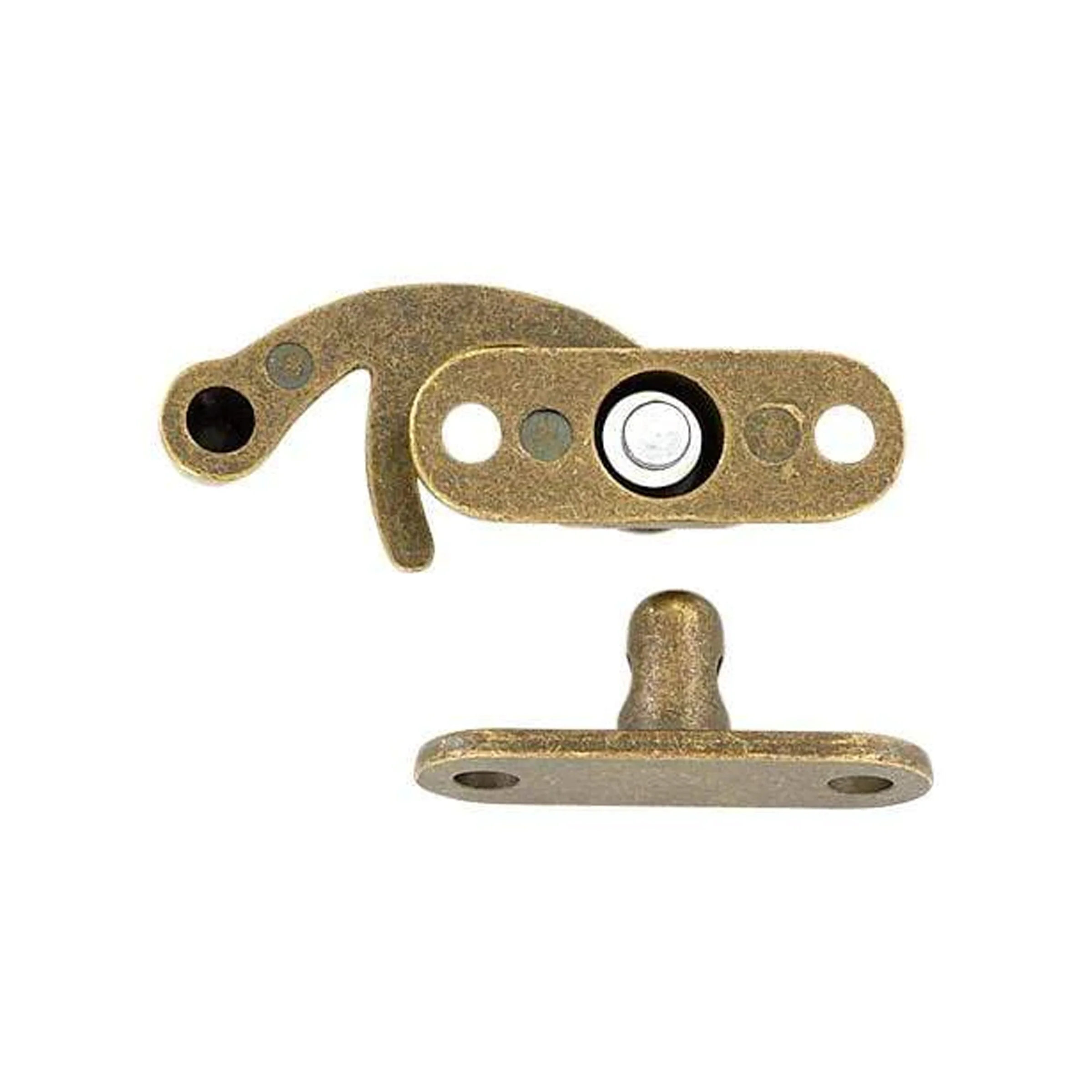 1 1/4" Antique Brass, Swing Lock Clasp, Zinc Alloy - Image 4