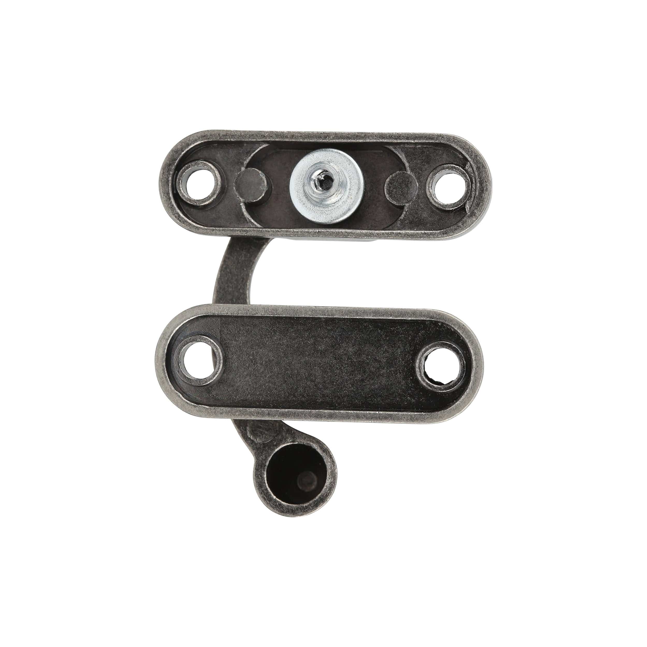 1 3/16" Antique Nickel, Swing Lock Clasp, Zinc Alloy - Image 4