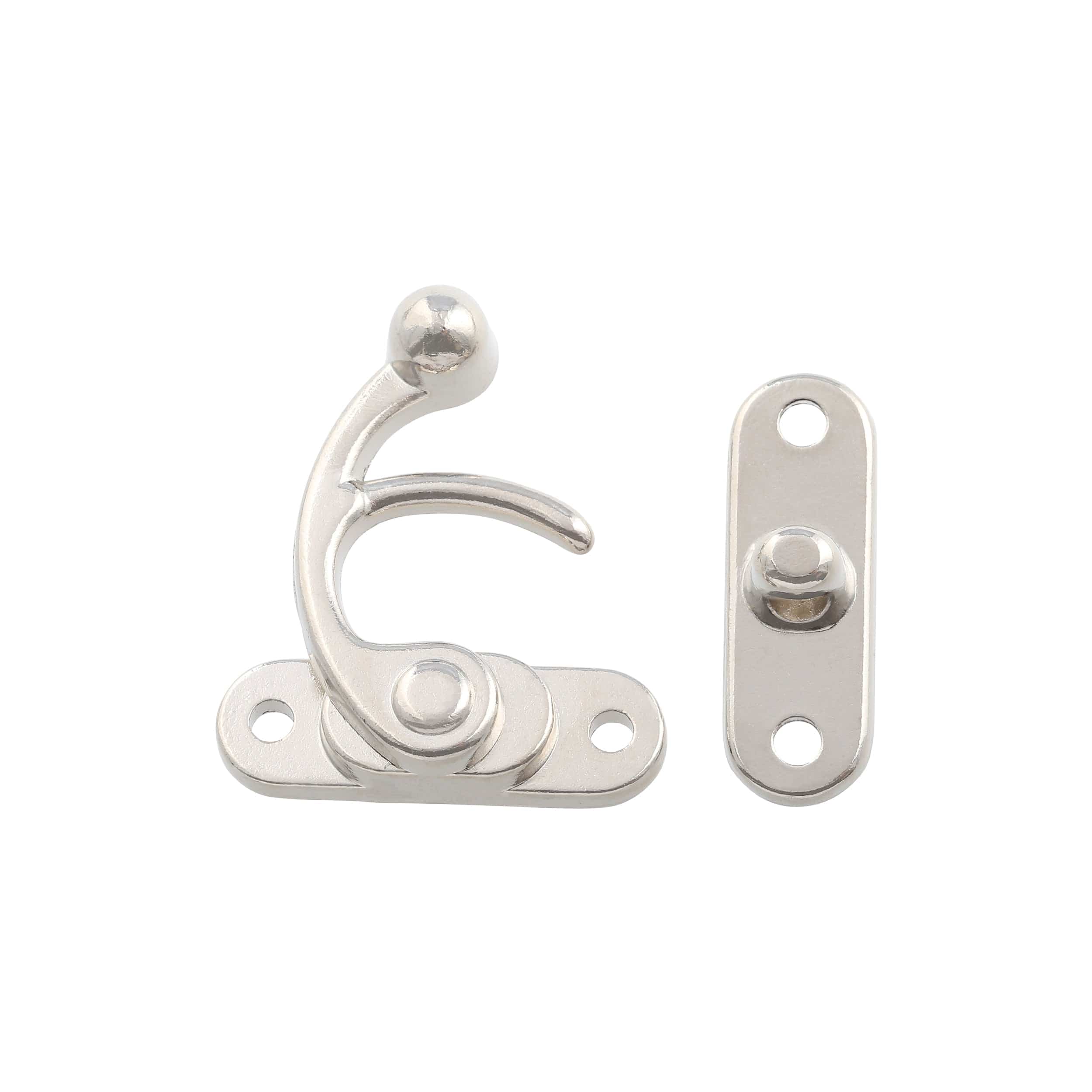 1 3/16" Nickel, Swing Lock Clasp, Zinc Alloy - Image 3