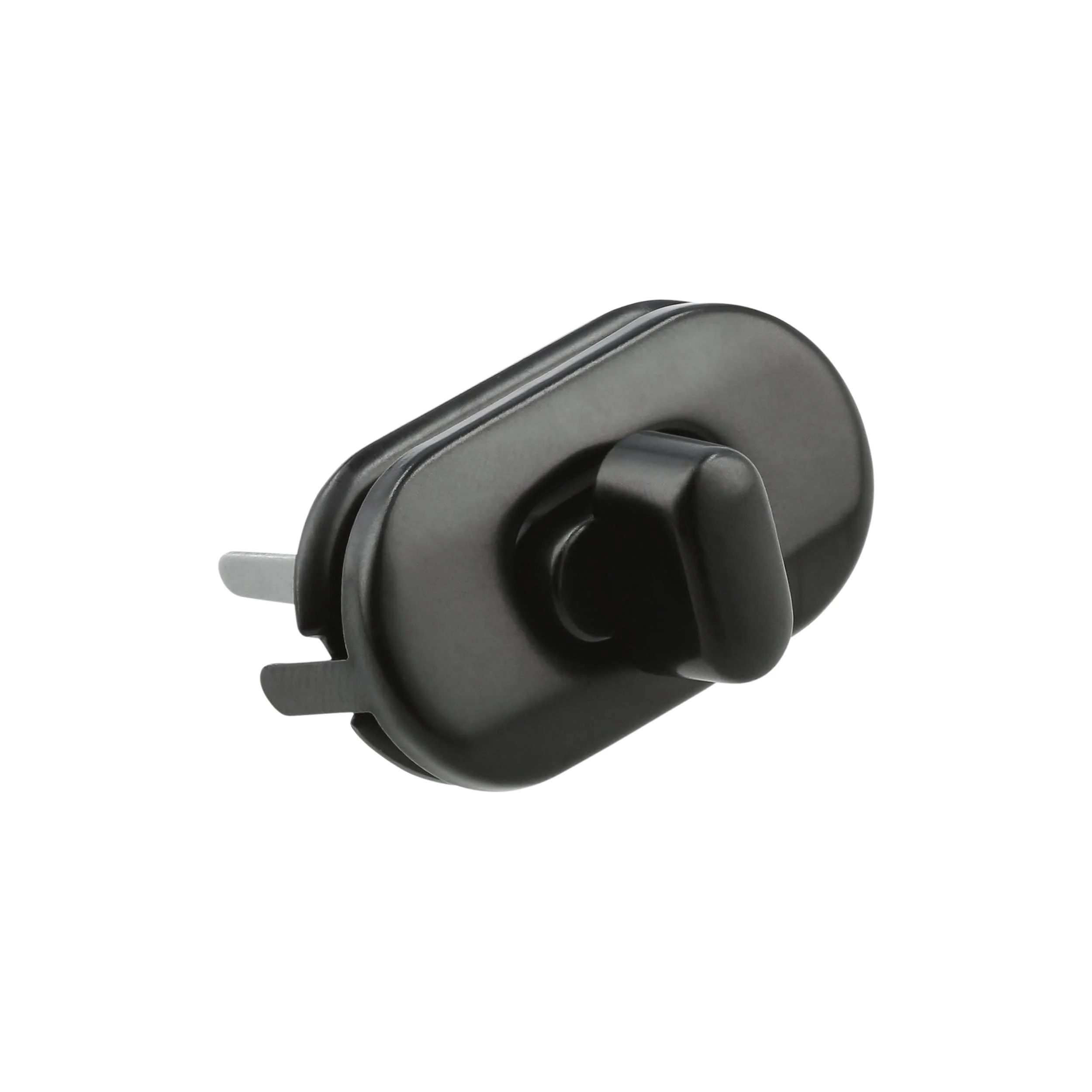 1 3/8" Black, Turn Lock, Zinc Alloy - Image 3