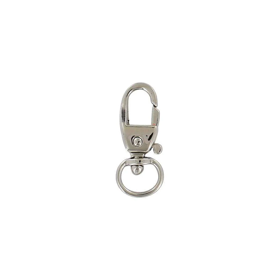 1/4" Shiny Nickel, Swivel Snap Hook, Zinc Alloy-PK5 - Image 4