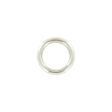1/2" Nickel, Cast Round Ring, Zinc Alloy - Image 2