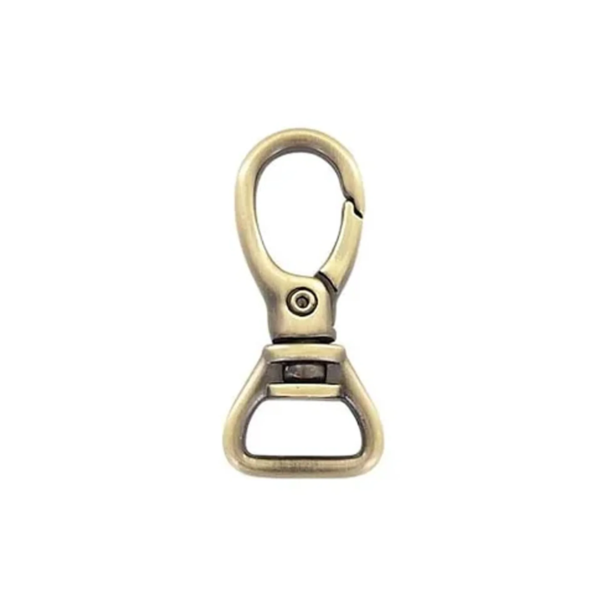 5/8" Brushed Antique Brass, Lever Swivel Snap Hook, Zinc Alloy - Image 3