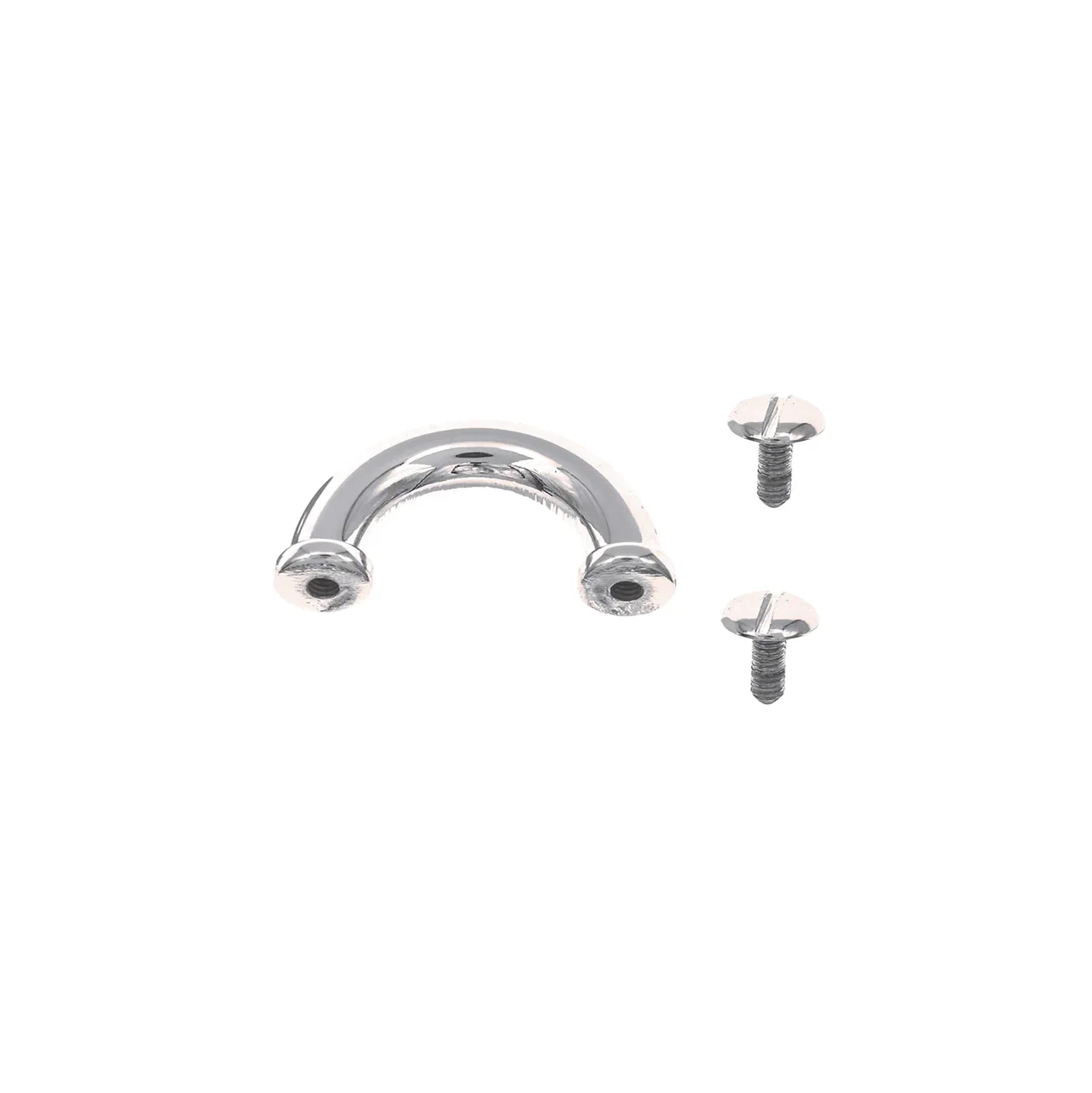 1 1/4" Nickel, Padlock Keeper, Handle Loop, Zinc Alloy - Image 3