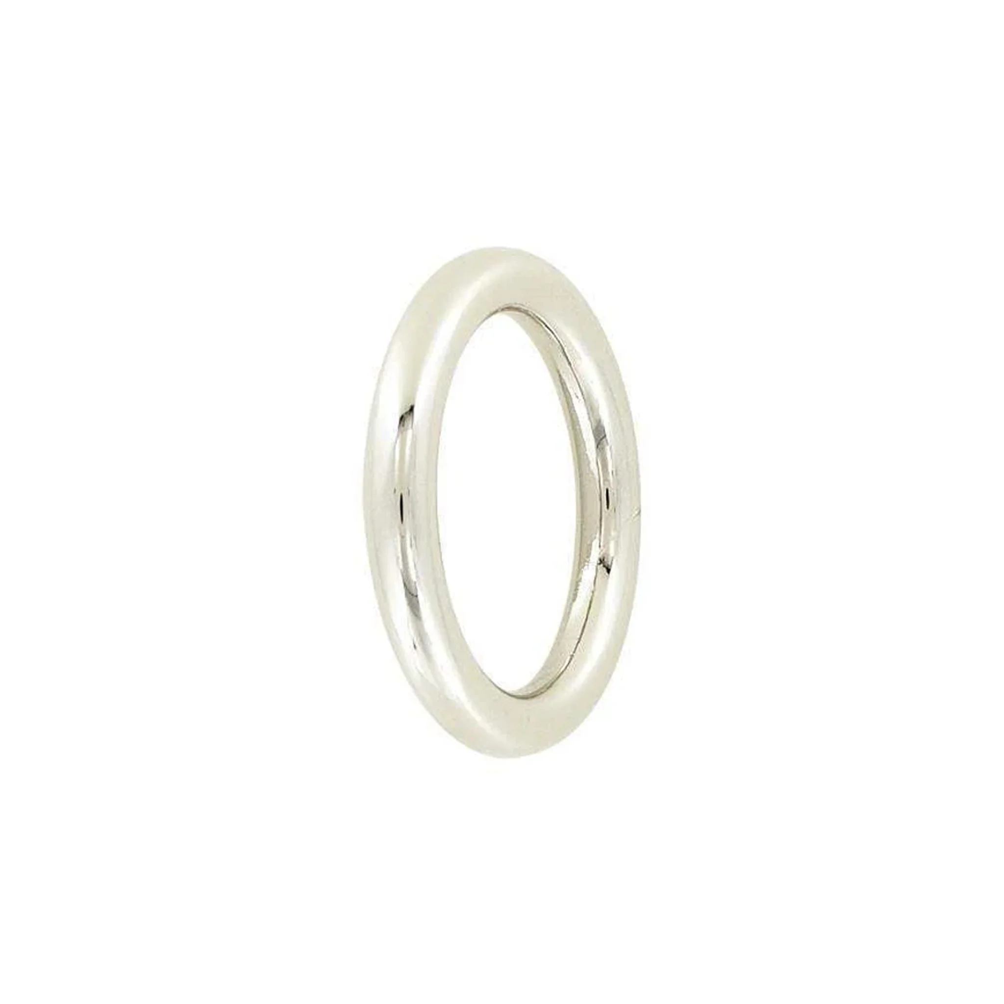 1 1/4" Shiny Nickel, Cast Round Ring, Zinc Alloy - Image 3