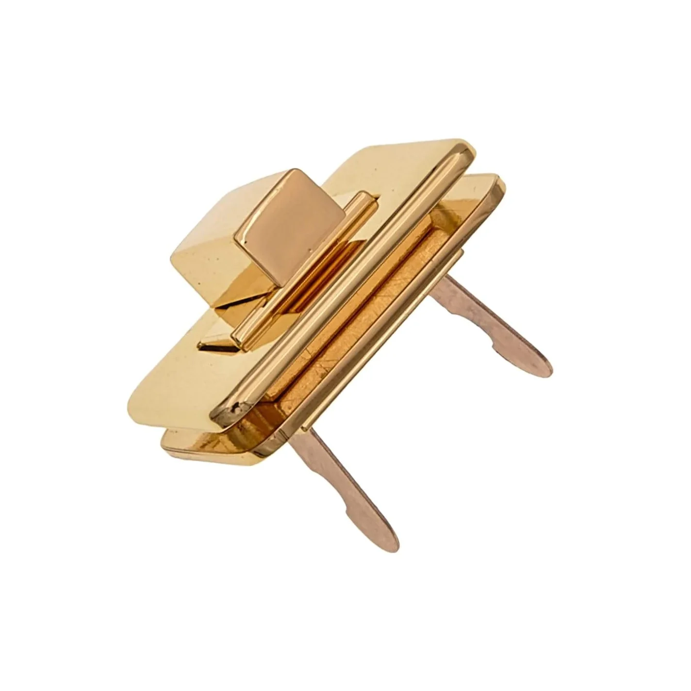 1 1/2" Shiny Gold, Turn Lock, Zinc Alloy - Image 3
