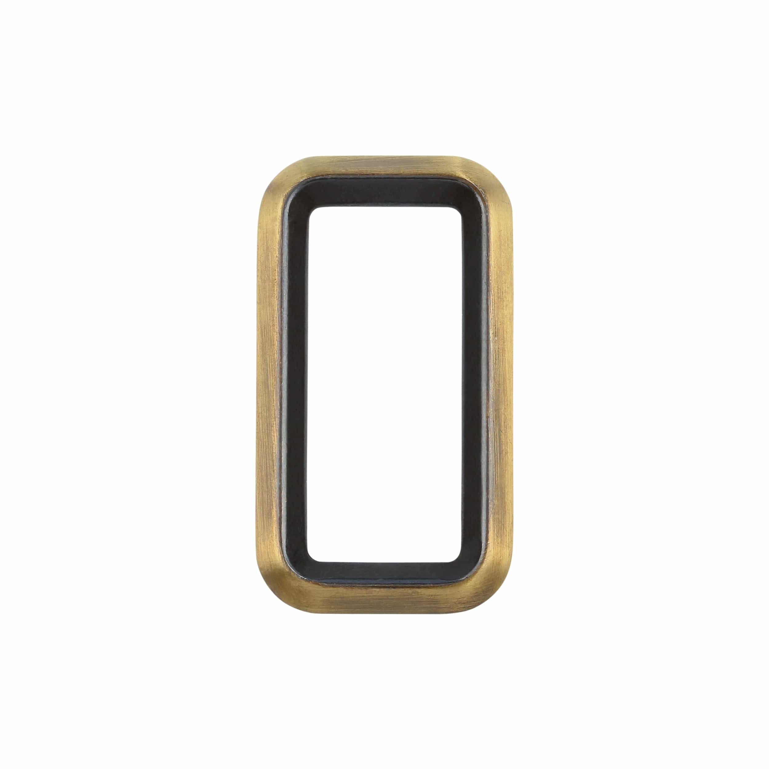 1 1/2" Antique Brass, Cast Beveled Rectangular Ring, Zinc Alloy