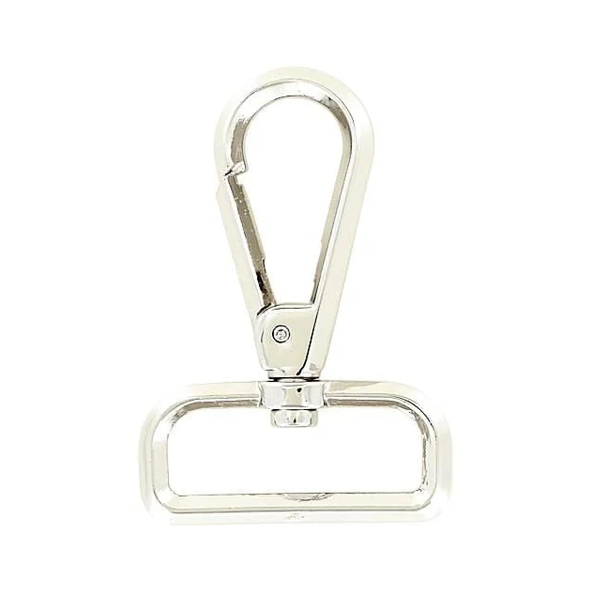 1 1/2" Shiny Nickel, Lever Swivel Snap Hook Beveled, Zinc Alloy - Image 4