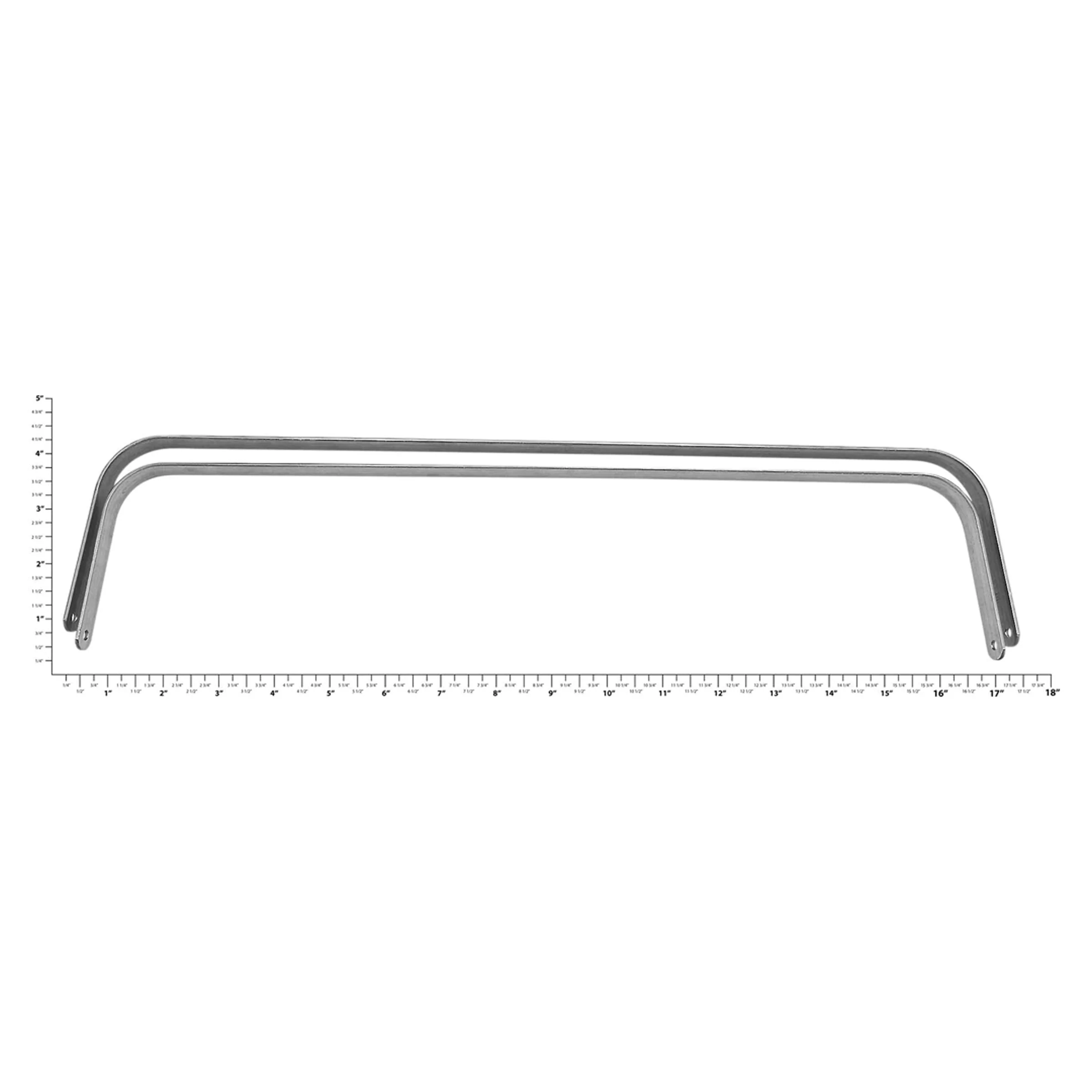 18" Nickel, Doctor Bag Frame - Sold in Sets, Zinc Alloy - Image 3