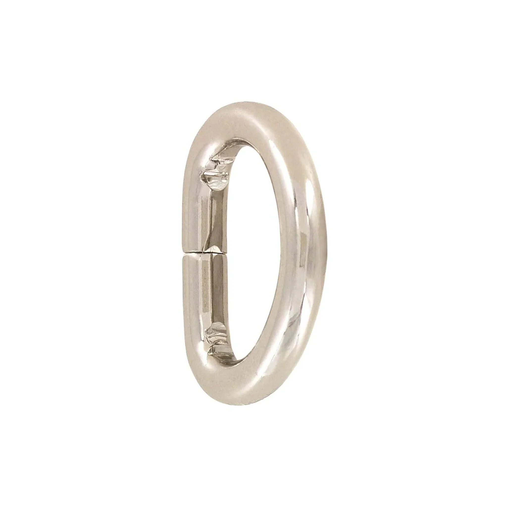 1/2" Nickel, Split D Ring, Steel - Image 3
