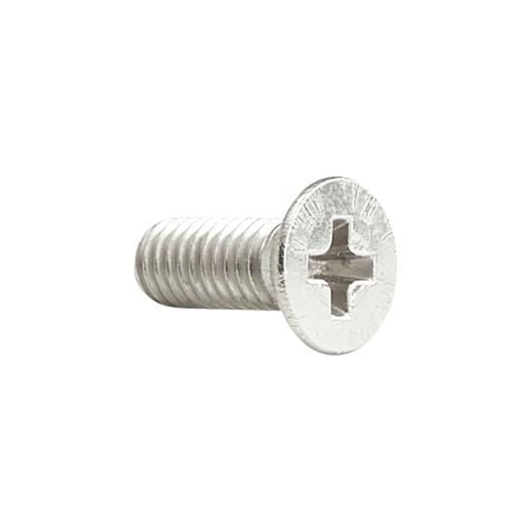 8mm Nickel, Flat Head Philips Screw, Steel-PK10 - Image 3