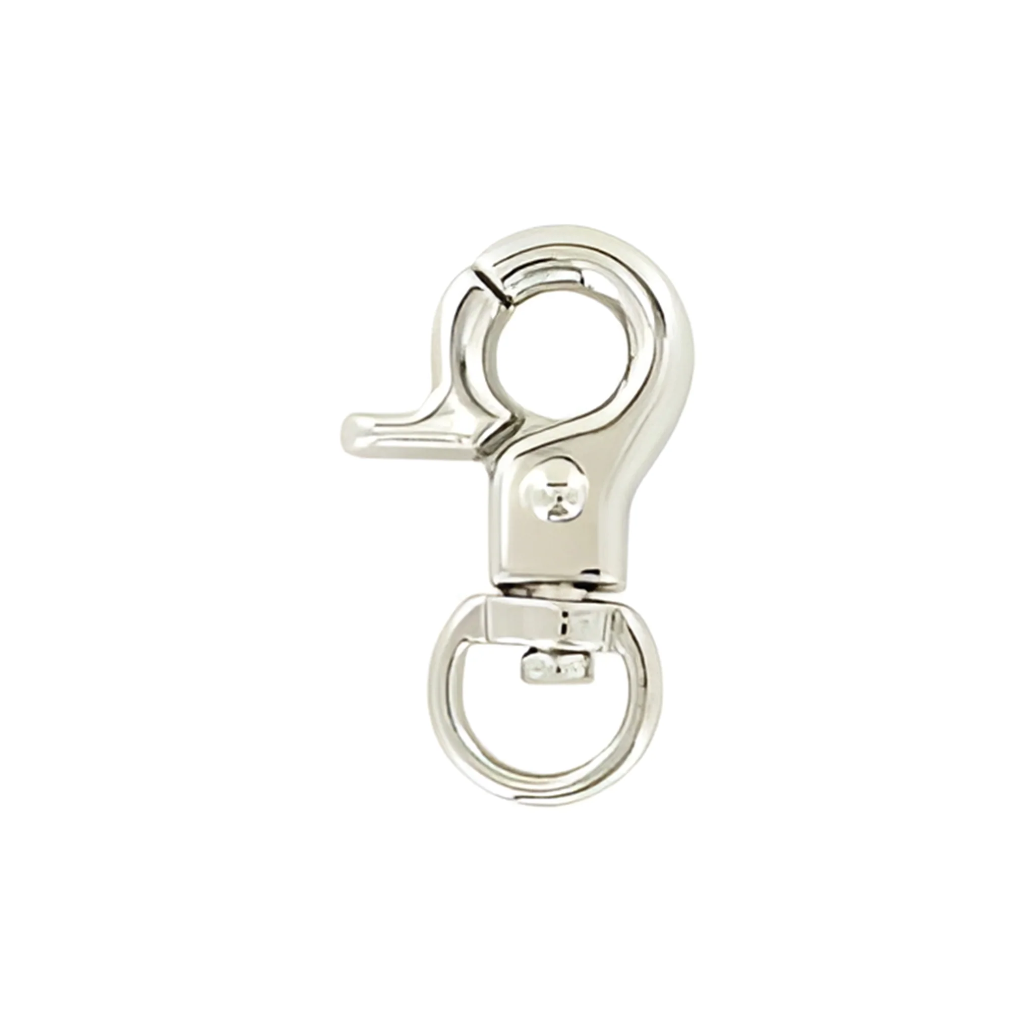 5/16" Nickel, 1 1/8" Trigger Swivel Snap Hook, Zinc Alloy