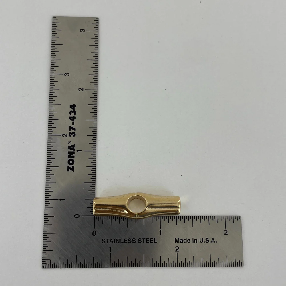1 1/4" Lt Gold, Strap End Toggle, Zinc Alloy - Image 4