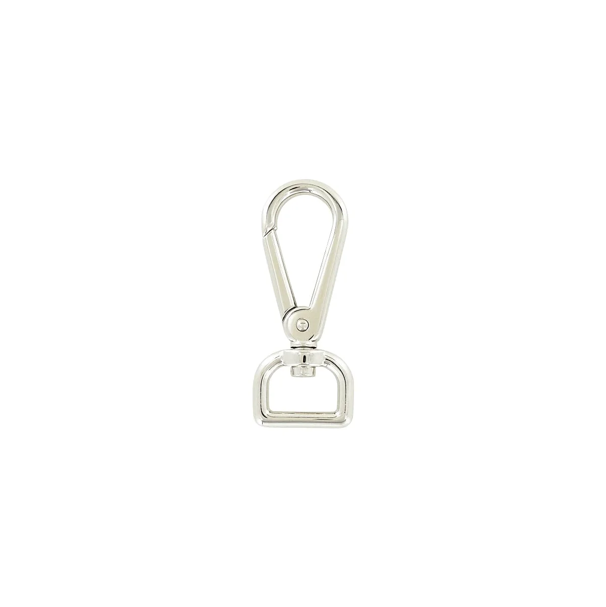 3/4" Shiny Nickel, 2 7/8" Lever Swivel Snap Hook, Zinc Alloy - Image 3