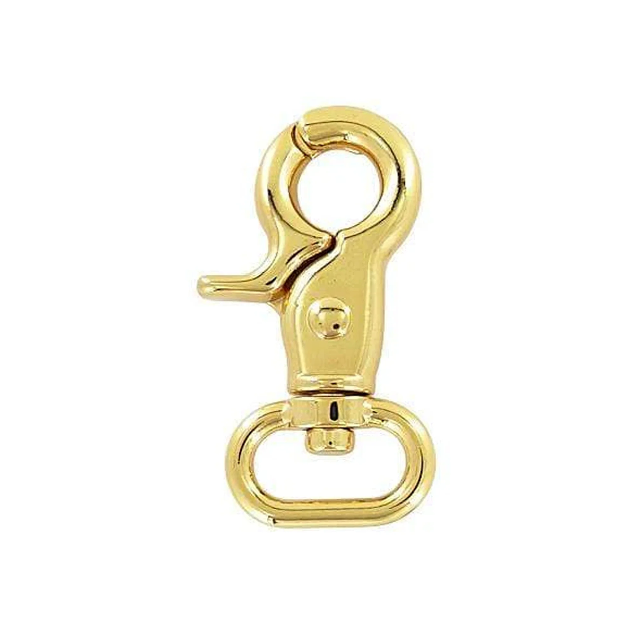 3/4" Shiny Gold, 2 1/4" Trigger Swivel Snap Hook, Zinc Alloy - Image 3