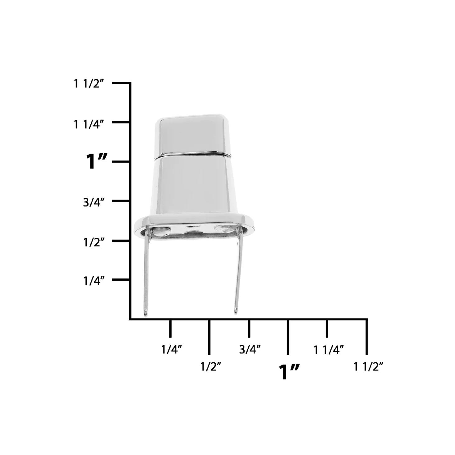 1/2" Nickel, Turn Only, Steel - Image 2