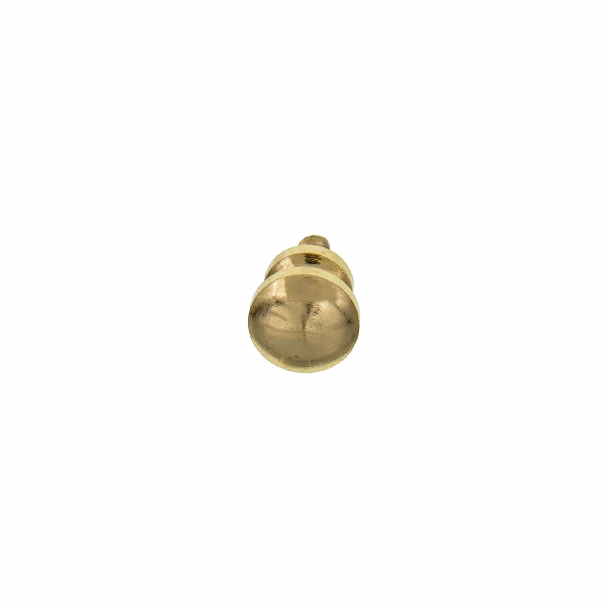8mm, Brass, Screw-In Collar Button Stud, Solid Brass - Image 2