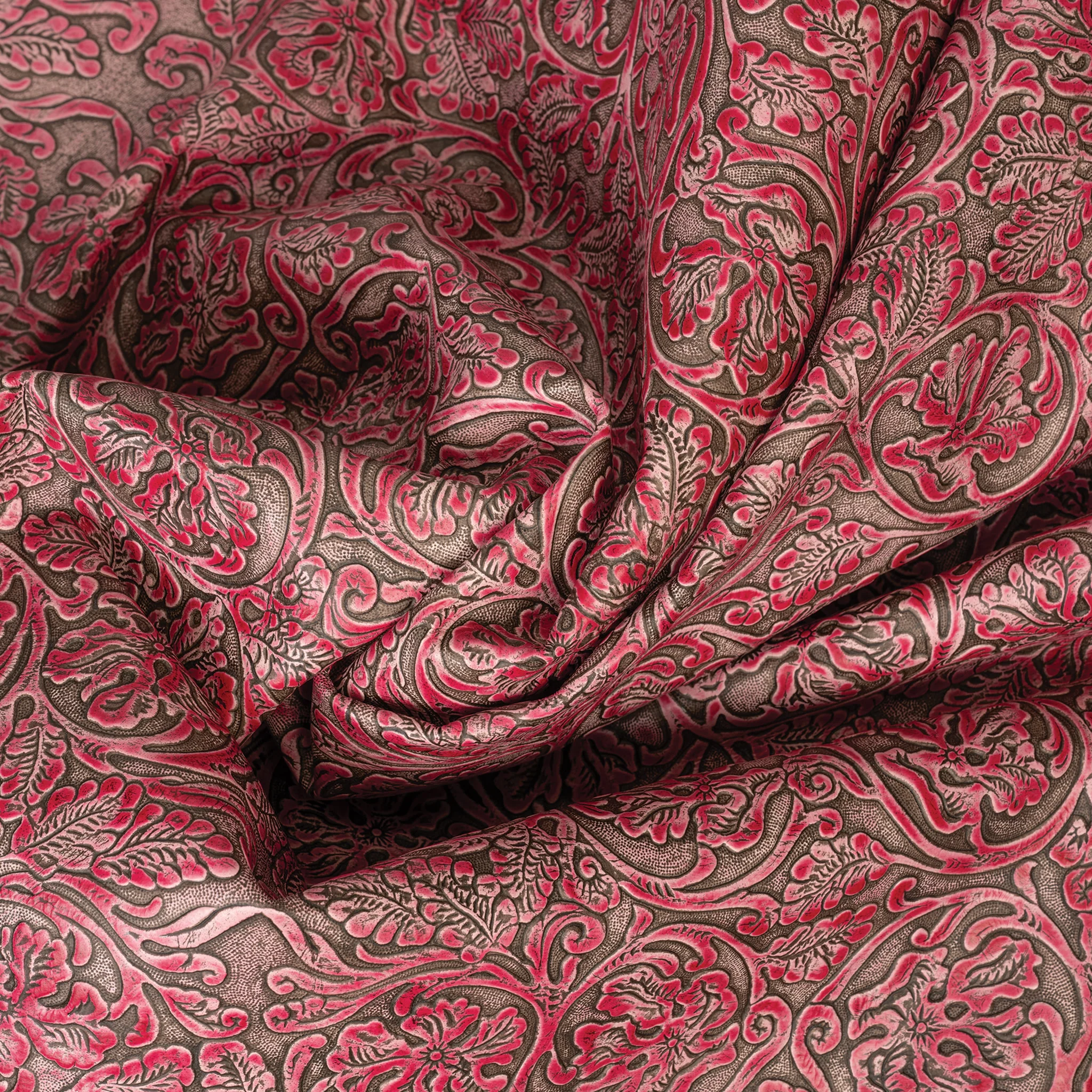 Sample, Embossed Leather, 2/3 oz., Cowboy Tool Pink - Image 2