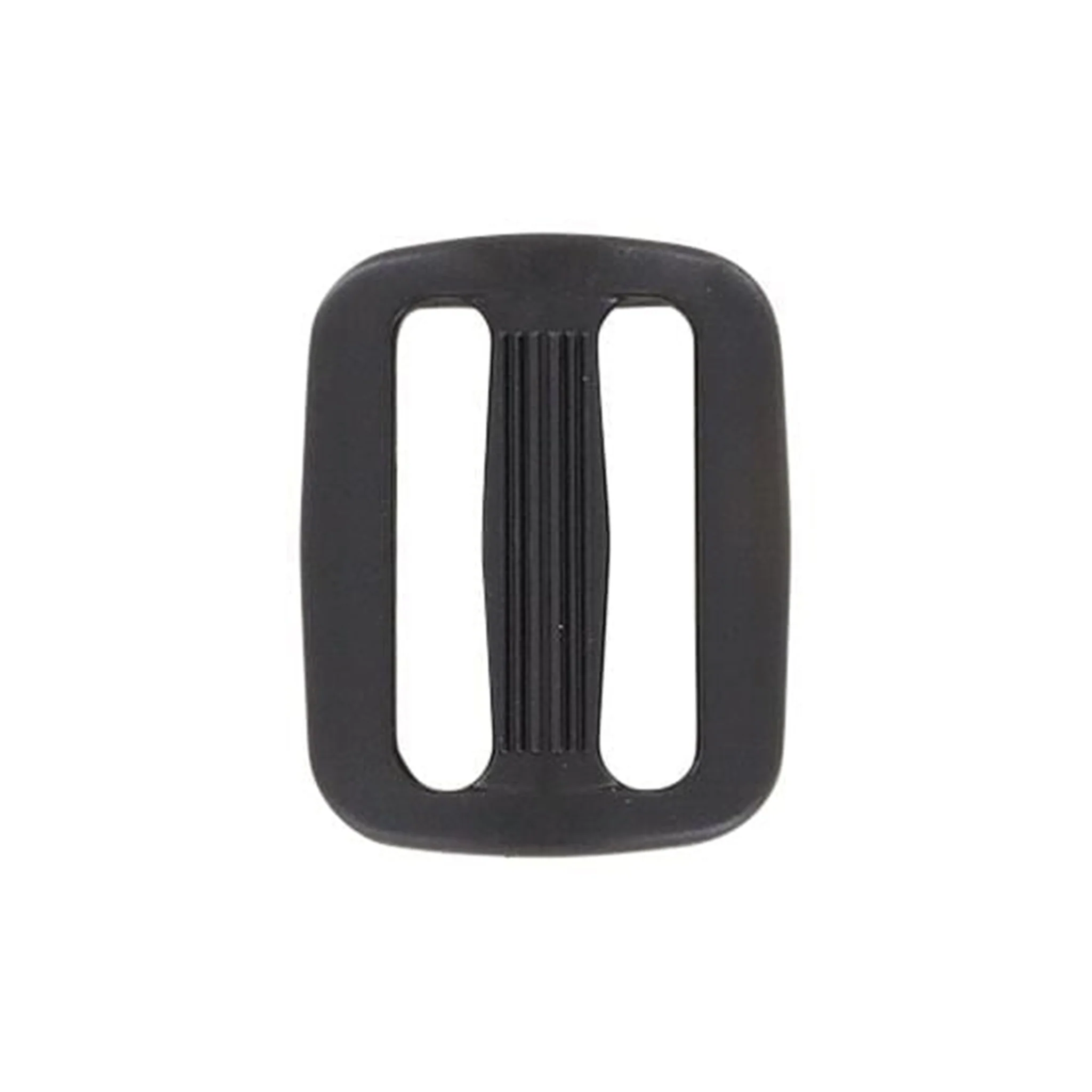 1" Black, Sliplock Tri-Glide Slide Buckle, Plastic - Image 3