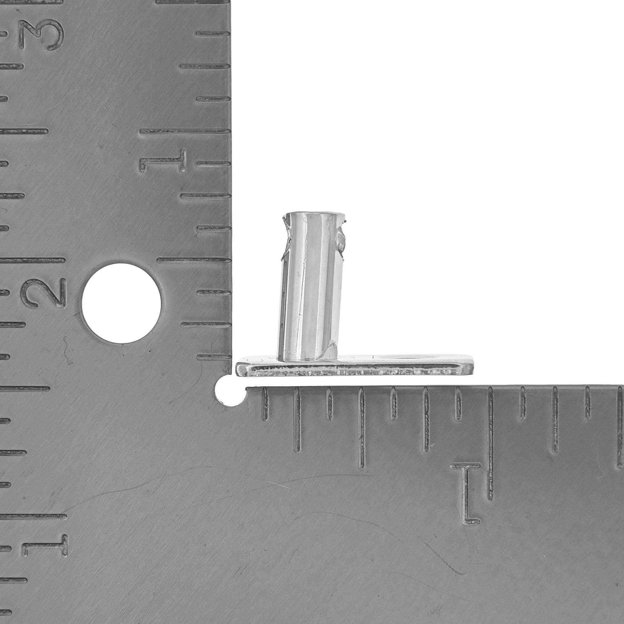 7/8" Shiny Nickel, Lock Post, Zinc Alloy - Image 3