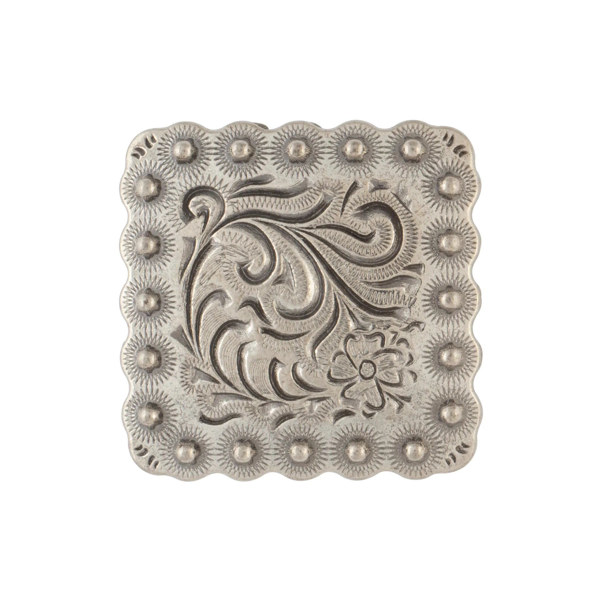 Square Floral Berry Concho - Image 4