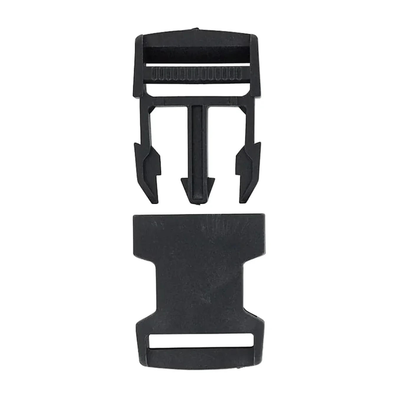 1 1/4" Black, Side Squeeze Buckle, Plastic - Image 3