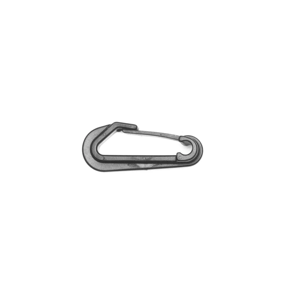 2" Black, Snap Hook, Plastic-PK4 - Image 3