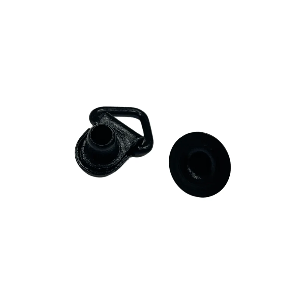 5/8" Black, Boot Hook Loop w/Eyelet, Steel - Image 2