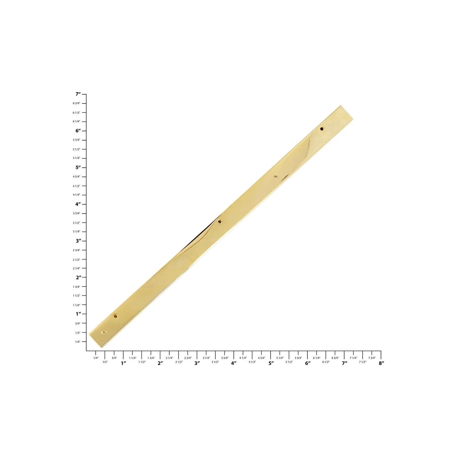 9 3/8" Gold, Purse Flap Edge, Zinc Alloy - Image 2